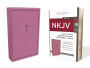 NKJV, Reference Bible, Center-Column Giant Print, Imitation Leather, Pink, Red Letter Edition, Comfort Print