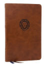 NKJV, Thinline Bible Youth Edition, Leathersoft, Brown, Red Letter Edition, Comfort Print