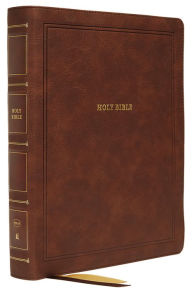 Title: NKJV, Reference Bible, Wide Margin Large Print, Leathersoft, Brown, Red Letter, Comfort Print: Holy Bible, New King James Version, Author: Thomas Nelson