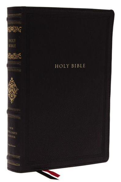 NKJV, Wide-Margin Reference Bible, Sovereign Collection, Leathersoft, Black, Red Letter, Comfort Print: Holy Bible, New King James Version