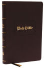 KJV Holy Bible Large Print Center-Column Reference Bible, Brown Leathersoft, 53,000 Cross References, Red Letter, Comfort Print: King James Version