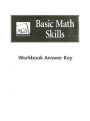 Basic Math Skills Workbook Answer Key