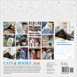 Alternative view 5 of 2026 Cats and Books Wall Calendar
