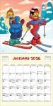 Alternative view 2 of The Simpsons 2026 Wall Calendar
