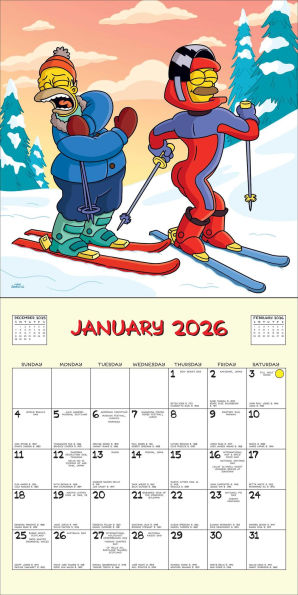 The Simpsons 2026 Wall Calendar
