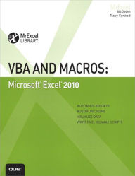Title: VBA and Macros: Microsoft Excel 2010, Author: Bill Jelen