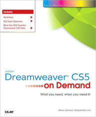 Adobe Dreamweaver CS5 on Demand (On Demand Series)