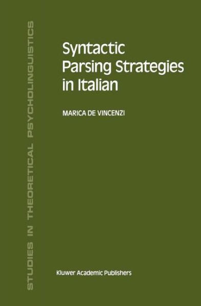 Syntactic Parsing Strategies in Italian: The Minimal Chain Principle