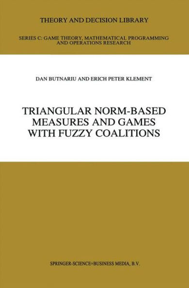 Triangular Norm-Based Measures and Games with Fuzzy Coalitions