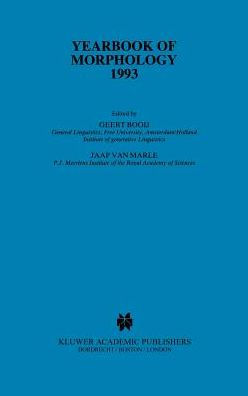 Yearbook of Morphology 1993