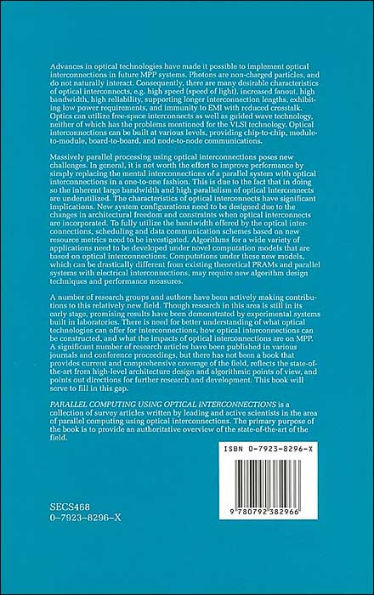 Parallel Computing Using Optical Interconnections