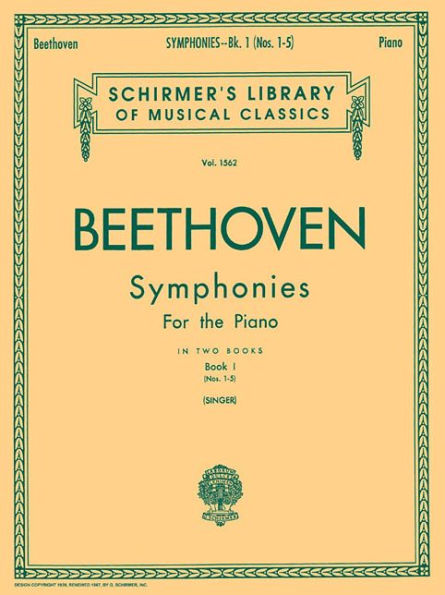 Symphonies - Book 1: Schirmer Library of Classics Volume 1562 Piano Solo