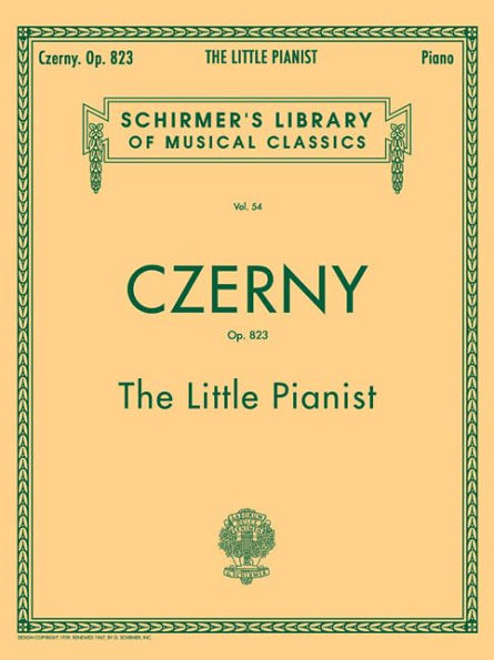Little Pianist, Op. 823 (Complete): Schirmer Library of Classics Volume 54 Piano Solo