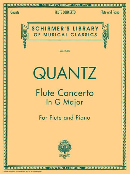 Flute Concerto in G Major: Schirmer Library of Classics Volume 2006 Flute and Piano