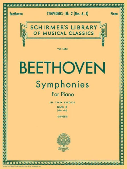 Symphonies - Book 2: Schirmer Library of Classics Volume 1563 Piano Solo