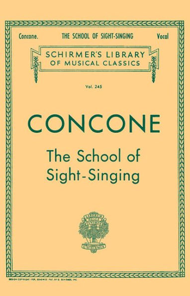 School of Sight-Singing: Schirmer Library of Classics Volume 245 Voice Technique