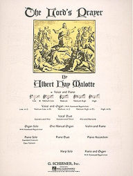 Title: Lord's Prayer: Medium Low Voice (B-Flat) and Piano, Author: Albert Hay Malotte