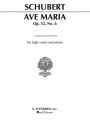 Ave Maria: Medium High Voice in B-Flat