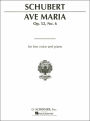 Ave Maria, Op. 52, No. 6: For Low Voice and Piano