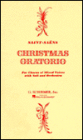 Christmas Oratorio (Oratorio de Noel): Vocal Score in Latin and English, for SATB Chorus with Soli and Orchestra: (Sheet Music)