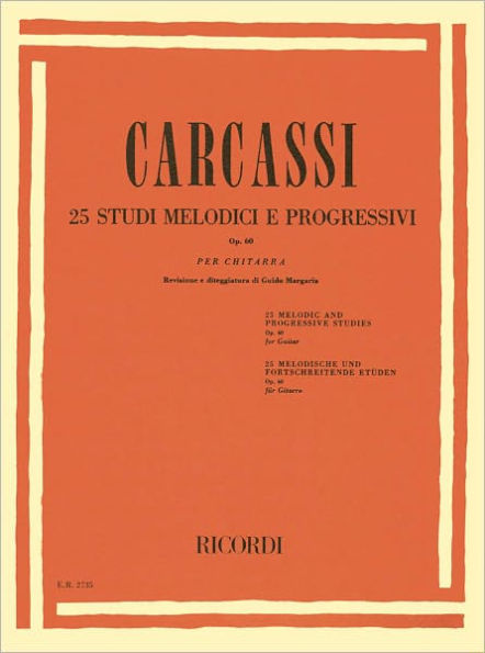 25 Studi melodici e progressivi, Op. 60: Guitar Technique / Edition 1