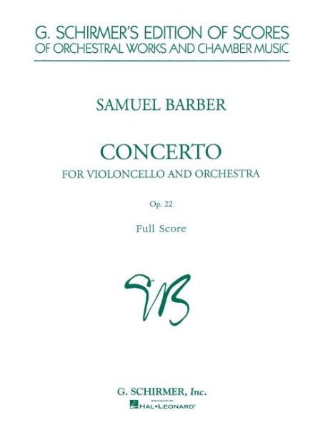 Cello Concerto, Op. 22: Study Score