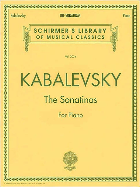 The Sonatinas: Schirmer Library of Classics Volume 2034 Piano Solo