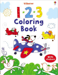 123 Coloring Book with Stickers