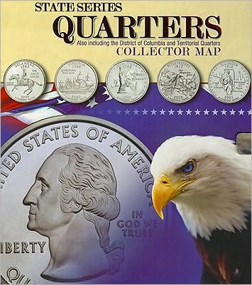 2 Whitman Statehood Quarters Collector's Map Coin Folders 50 State Quarters NEW 