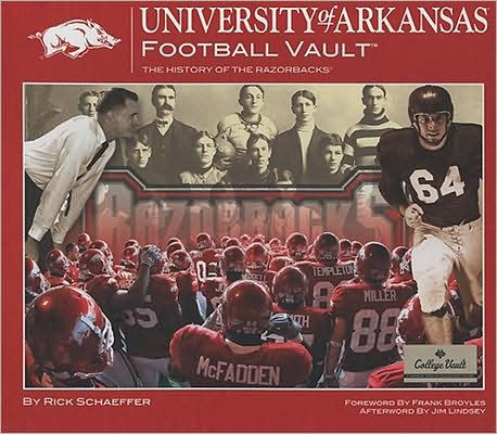 arkansas football history vault university hardcover razorbacks