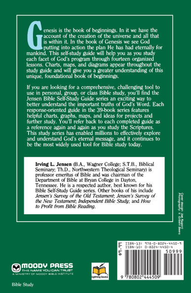 Genesis- Jensen Bible Self Study Guide