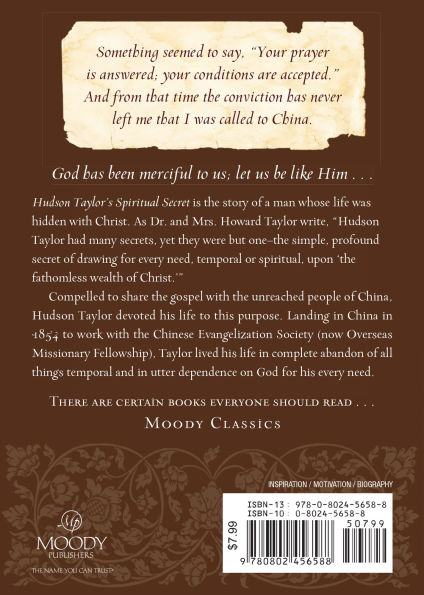 Hudson Taylor's Spiritual Secret