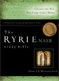 The Ryrie NAS Study Bible Bonded Leather Burgundy Red Letter Indexed