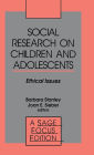 Social Research on Children and Adolescents: Ethical Issues / Edition 1