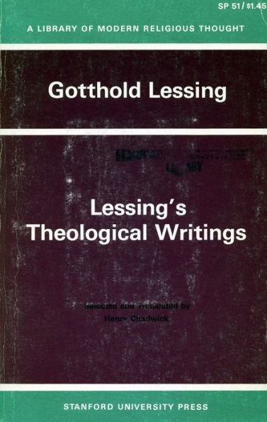 Lessing's Theological Writings: Selections in Translation