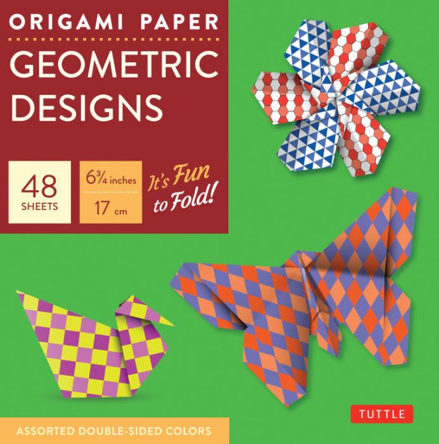 Origami Paper Geometric Designs 6 3/4" 49 Sheets Tuttle Origami