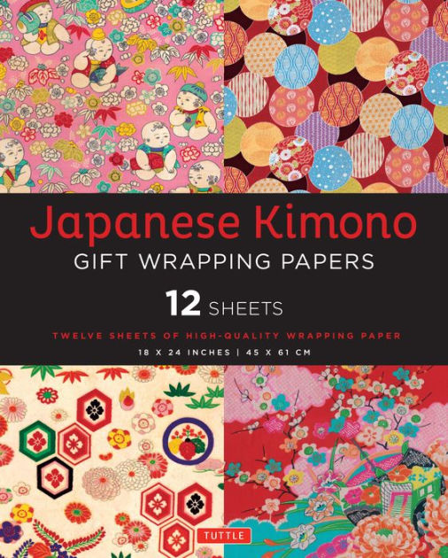 Japanese Kimono Gift Wrapping Papers 12 Sheets HighQuality 18 x 24