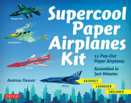 Title: Supercool Paper Airplanes Kit: 12 Pop-Out Paper Airplanes Assembled in About a Minute: Kit Includes Instruction Book, Pre-Printed Planes & Catapult Launcher, Author: Andrew Dewar