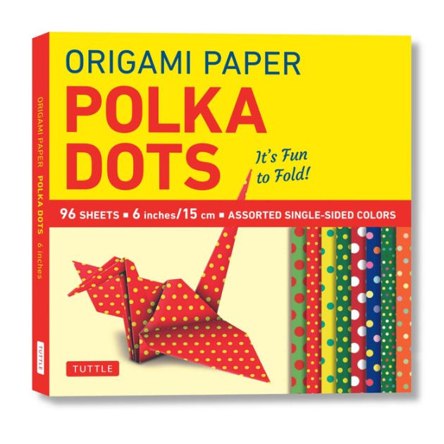 Origami Paper Polka Dots 6" 96 Sheets Tuttle Origami Paper