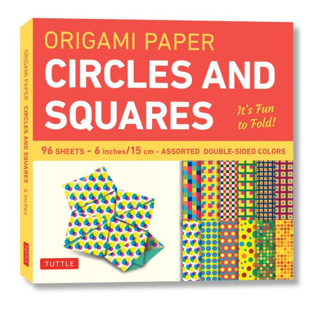 Origami Paper Circles and Squares 6 inch 96 Sheets Tuttle Origami