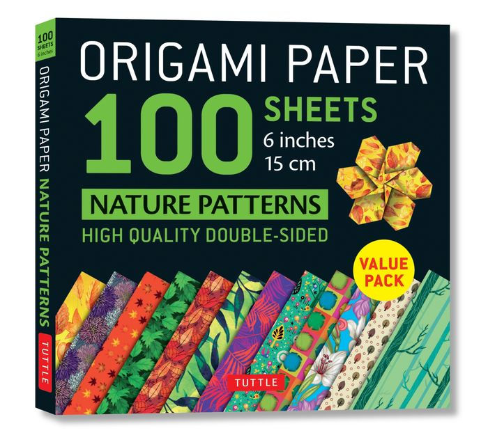 Origami Paper 100 sheets Nature Patterns 6" (15 cm) Tuttle Origami