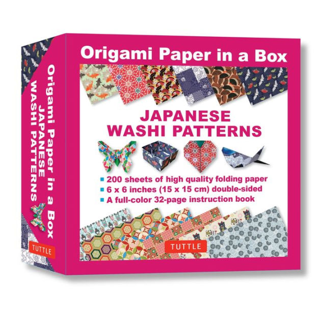 Origami Paper In A Box - Japanese Washi Patterns: 200 Sheets Of Tuttle ...