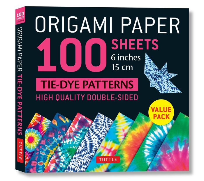 Origami Paper 100 sheets TieDye Patterns 6" (15 cm) Tuttle Origami