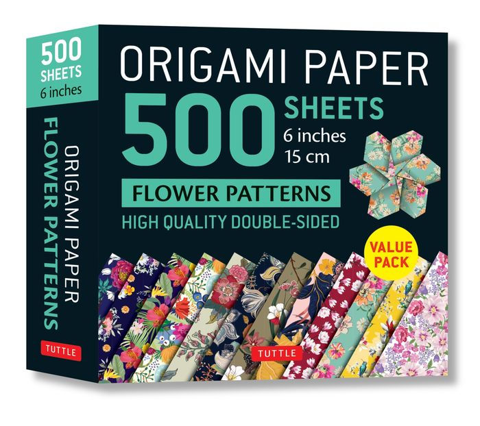 Origami Paper 500 Sheets Japanese Washi Patterns 6 (15 Cm): Double-Sided Origami Sheets with 12 Different Designs (Instructions for 6 Projects Included)