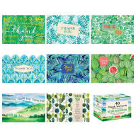 Title: Nature Watercolors 40 Thank You Cards
