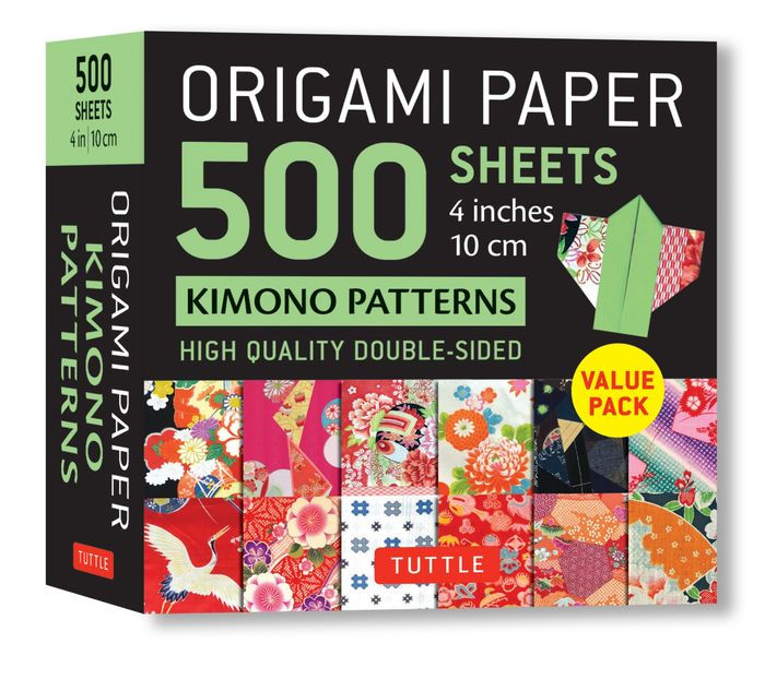 Origami Paper 500 sheets Kimono Patterns 4" (10 cm) Tuttle Origami