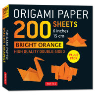Title: Origami Paper 200 sheets Bright Orange 6