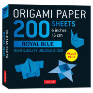 Title: Origami Paper 200 sheets Royal Blue 6