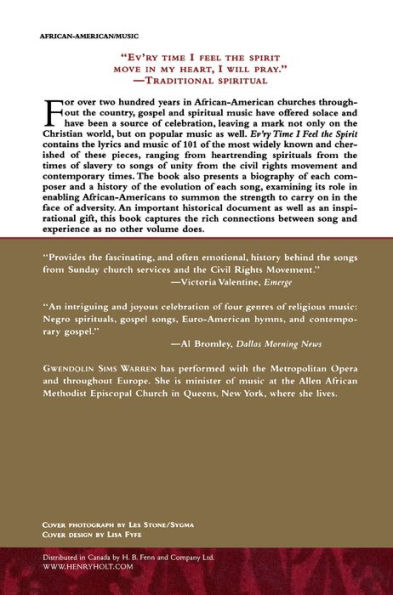 Ev'ry Time I Feel the Spirit: 101 Best-Loved Psalms, Gospel Hymns & Spiritual Songs of the African-American Church