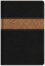 NKJV Reader's Bible, Black/Brown Tooled LeatherTouch
